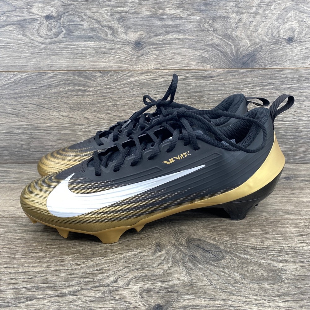 Nike Vapor Pro 1 Football Cleats Mens 10.5 Black Gold FB3303-003